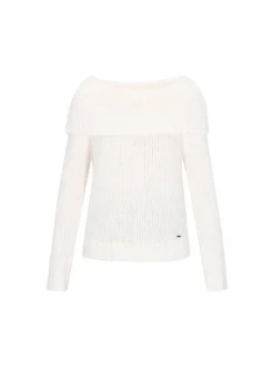 Dreimaster Damen Pullover in weiß