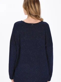 Dreimaster Damen Pullover in marine