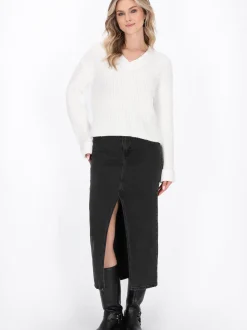 Dreimaster Damen Pullover in weiß