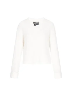 Dreimaster Damen Pullover in weiß