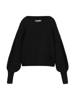 Dreimaster Damen Pullover in schwarz