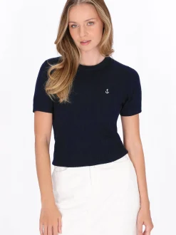 Dreimaster Damen Pullover in marine