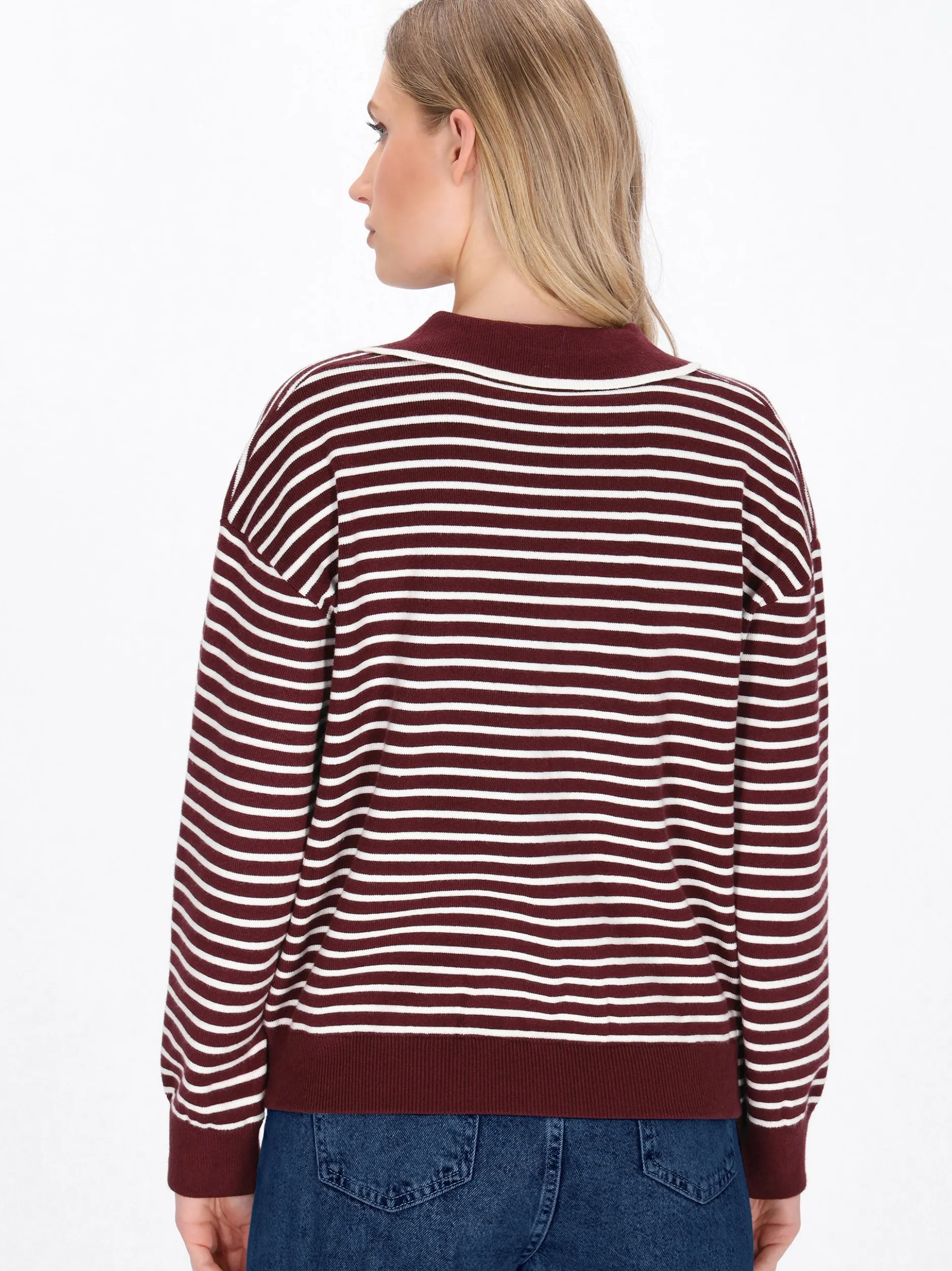 Dreimaster Damen Pullover in rot