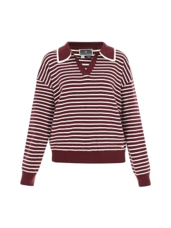 Dreimaster Damen Pullover in rot