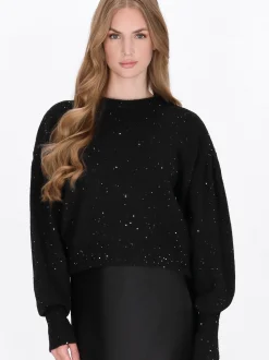 Dreimaster Damen Pullover in schwarz