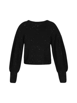 Dreimaster Damen Pullover in schwarz
