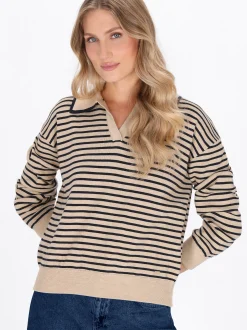 Dreimaster Damen Pullover in beige