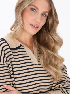 Dreimaster Damen Pullover in beige