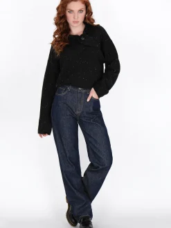Dreimaster Damen Pullover in schwarz