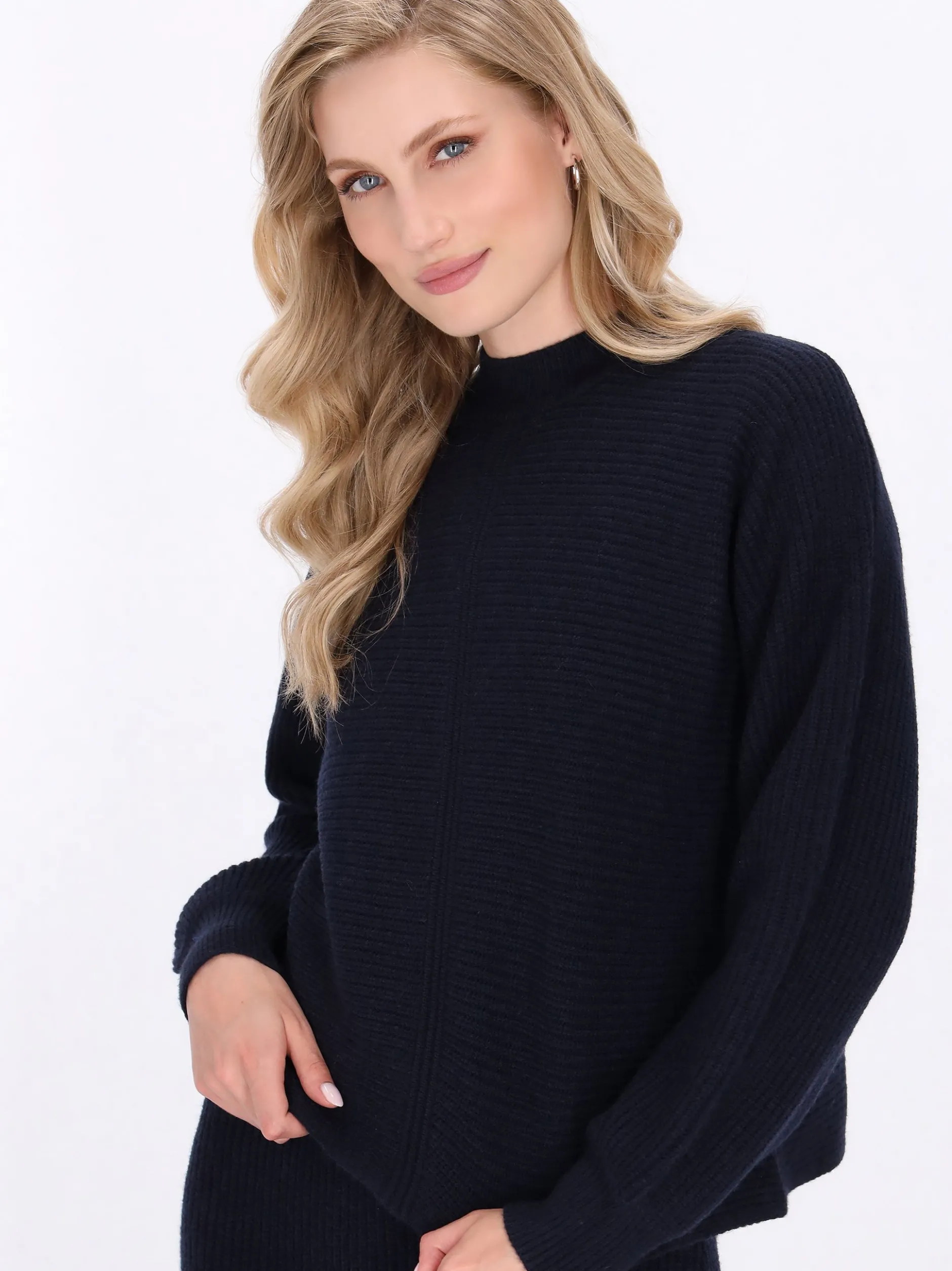 Dreimaster Damen Pullover in marine