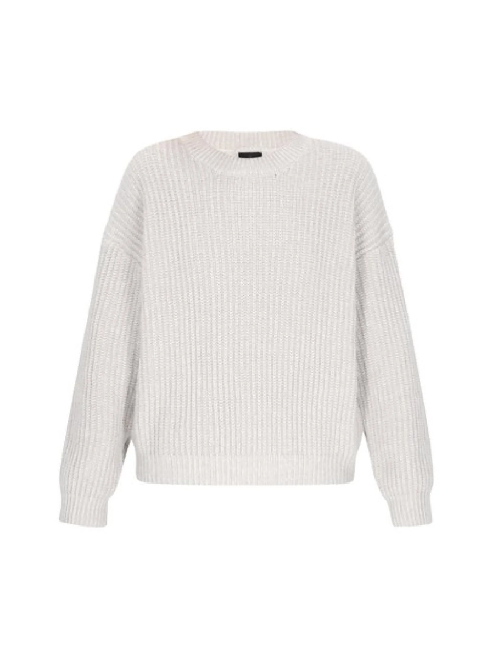 Dreimaster Damen Pullover in grau - Ausschnitt: Rundhals