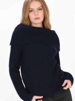 Dreimaster Damen Pullover in marine