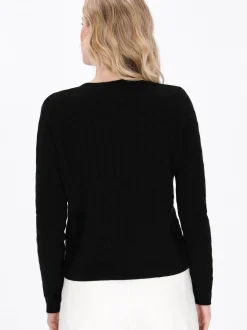 Dreimaster Damen Pullover in schwarz