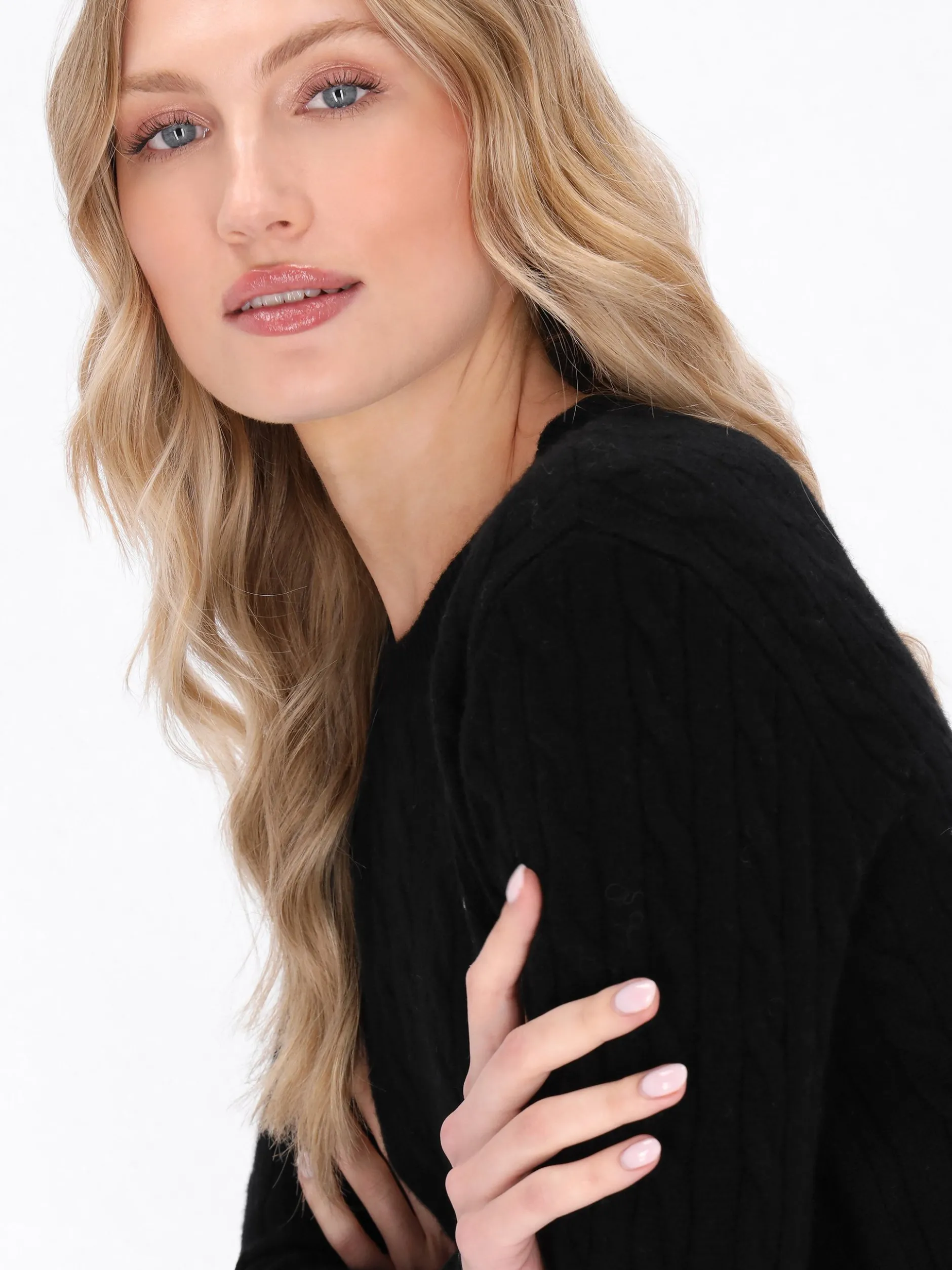 Dreimaster Damen Pullover in schwarz