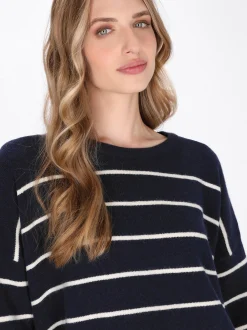 Dreimaster Damen Pullover in marine
