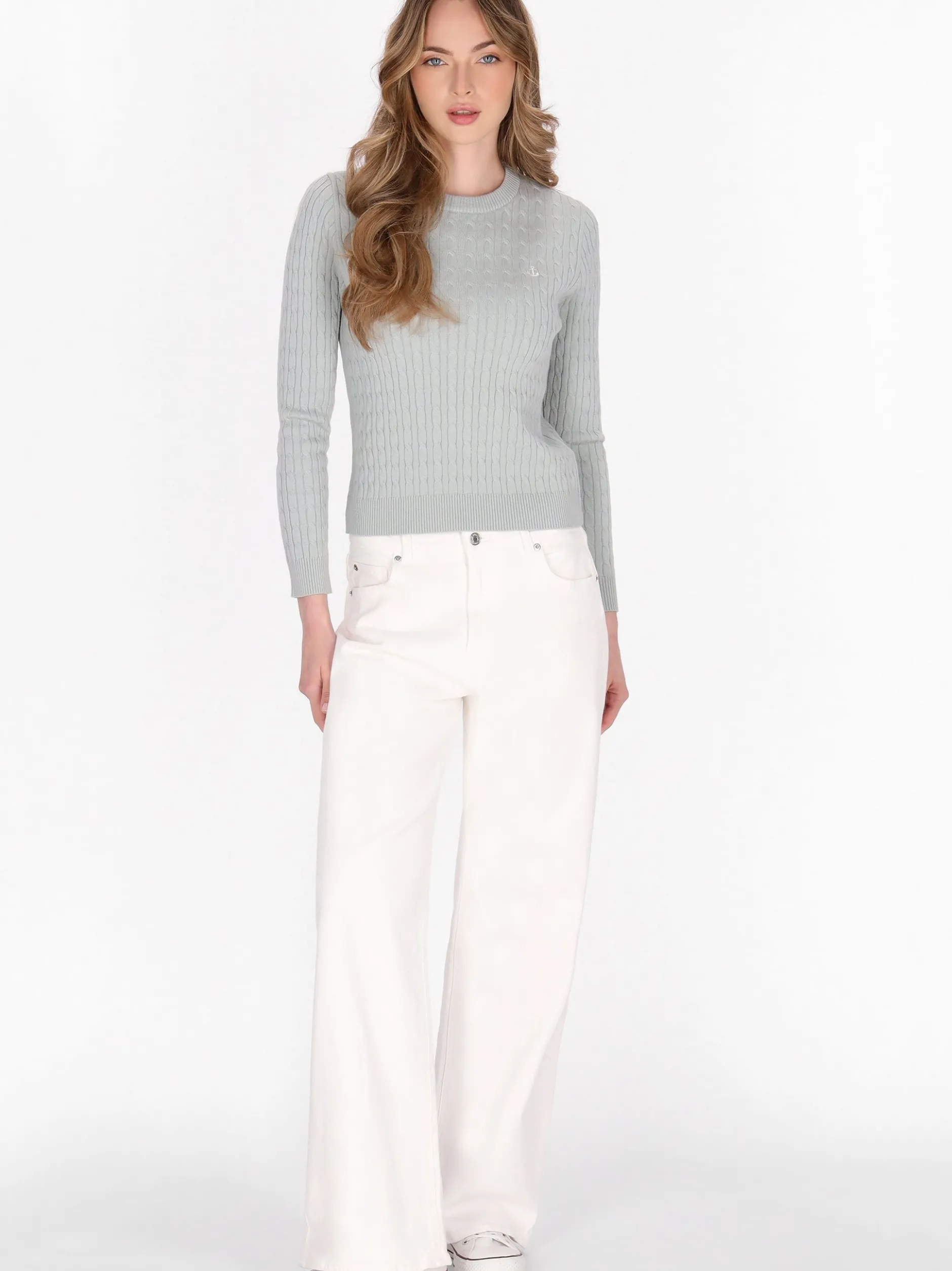 Dreimaster Damen Pullover in grün