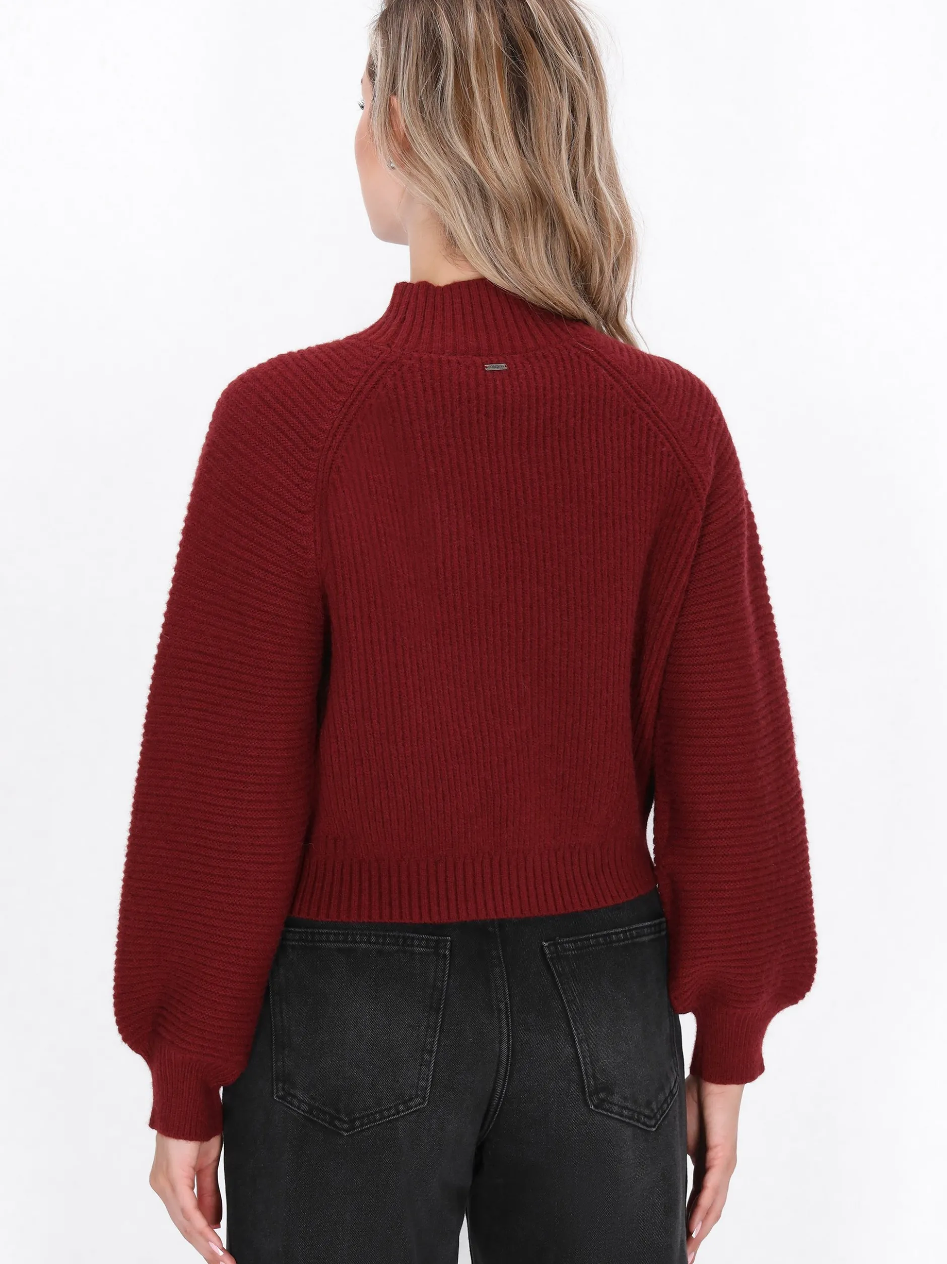 Dreimaster Damen Pullover in bordeaux
