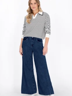 Dreimaster Damen Pullover in weiß