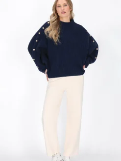 Dreimaster Damen Pullover in marine