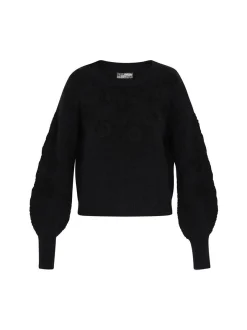 Dreimaster Damen Pullover in schwarz