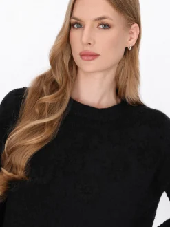 Dreimaster Damen Pullover in schwarz