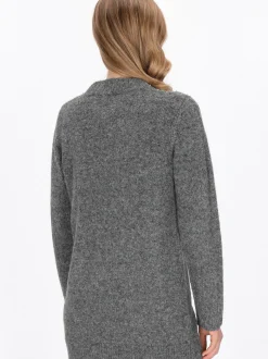 Dreimaster Damen Pullover in grau