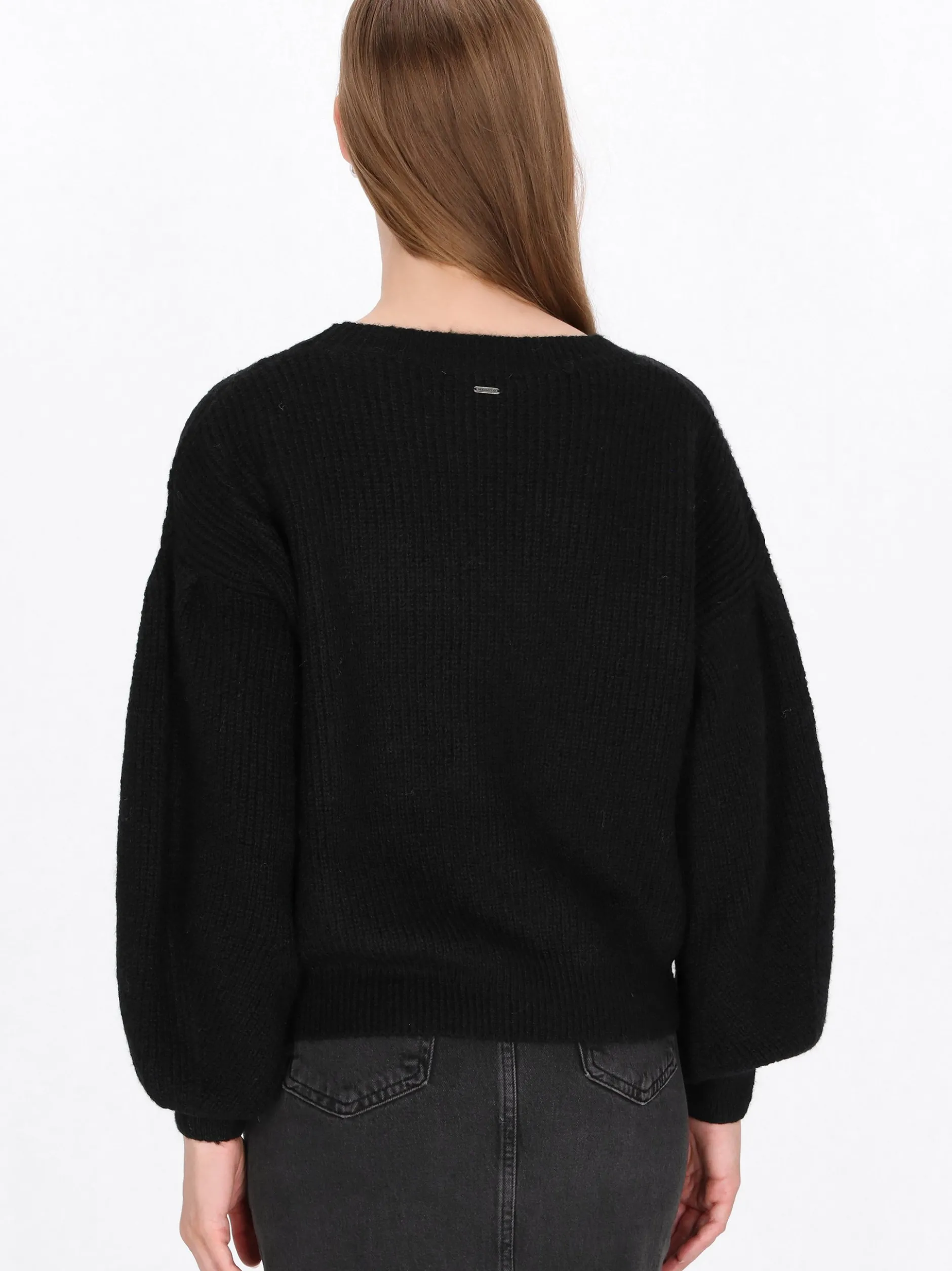 Dreimaster Damen Pullover in schwarz