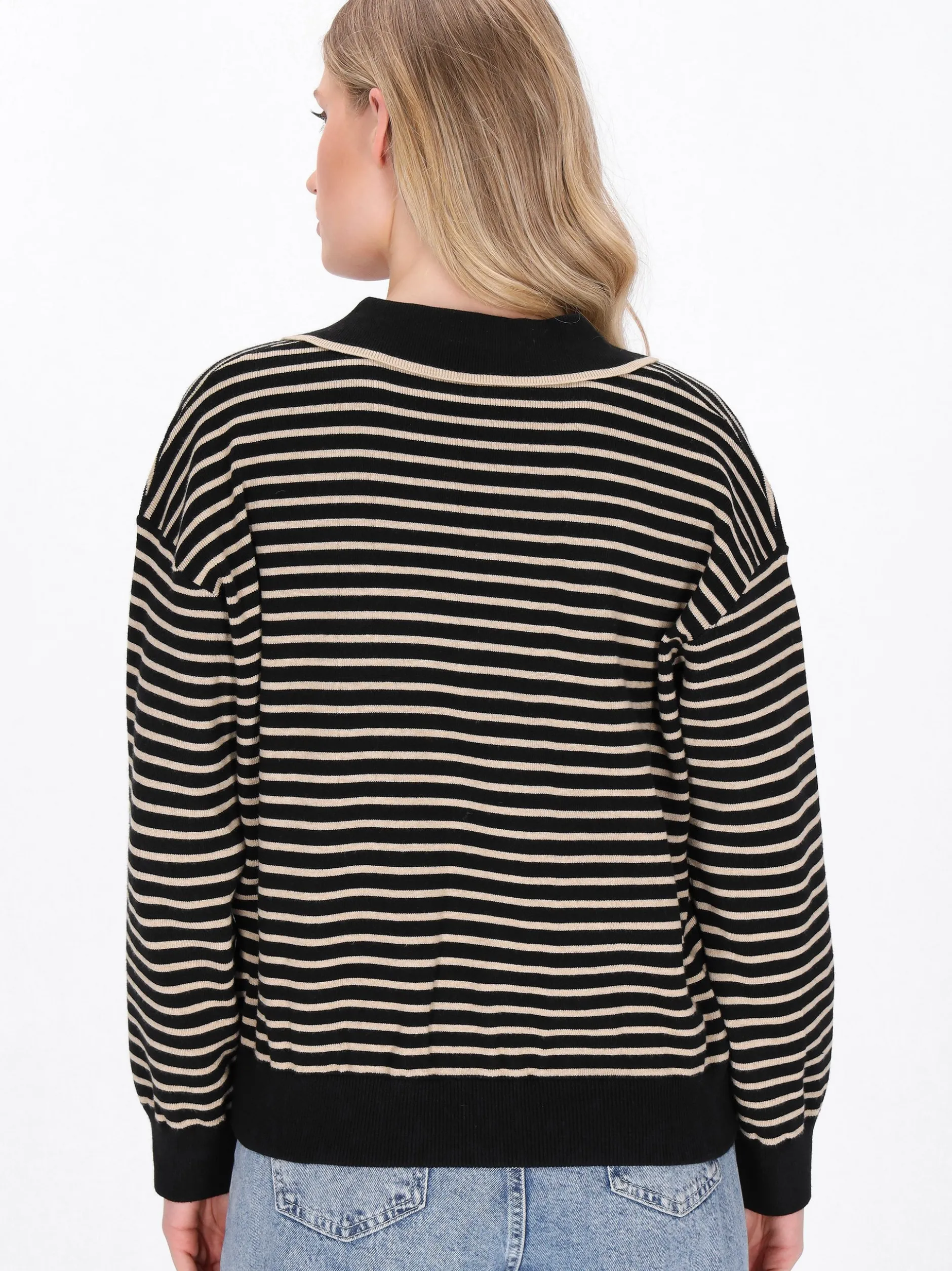 Dreimaster Damen Pullover in schwarz