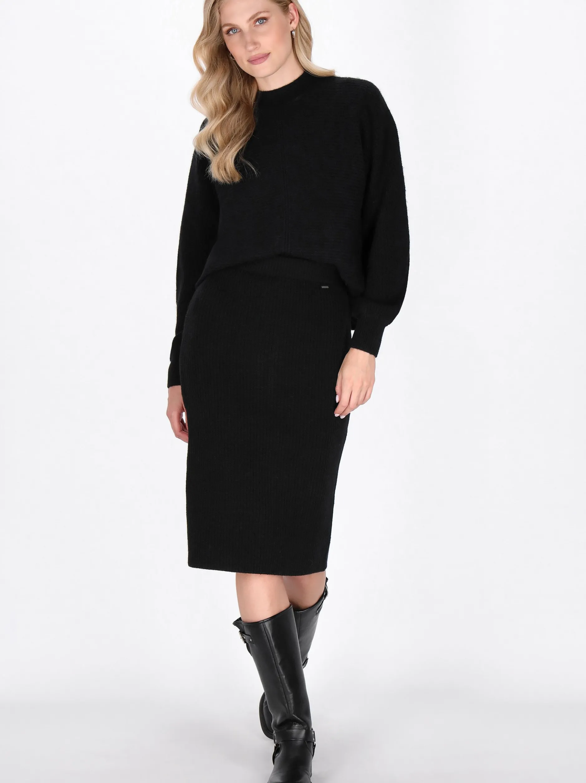 Dreimaster Damen Pullover in schwarz
