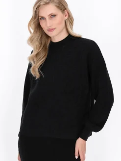 Dreimaster Damen Pullover in schwarz