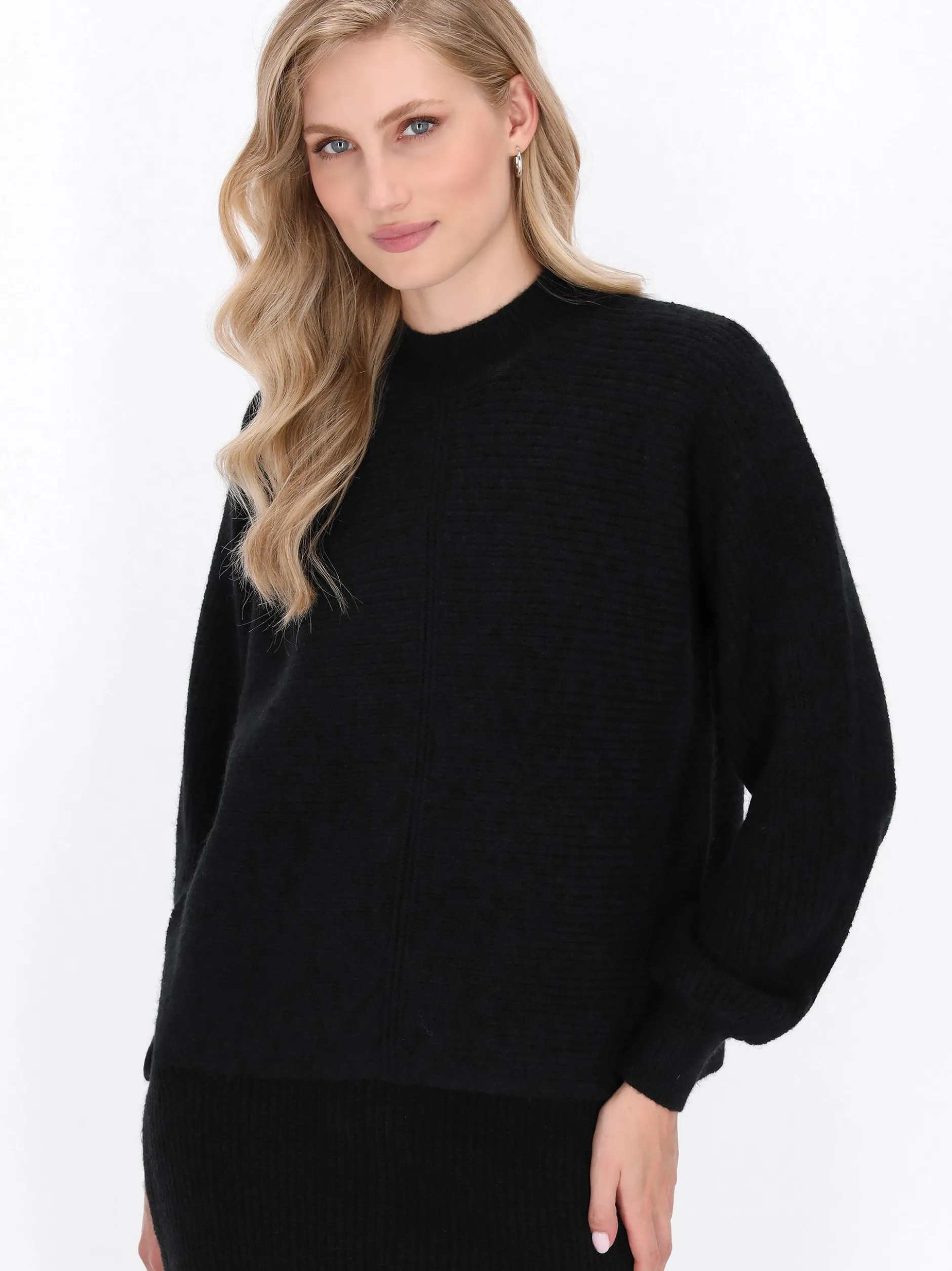 Dreimaster Damen Pullover in schwarz