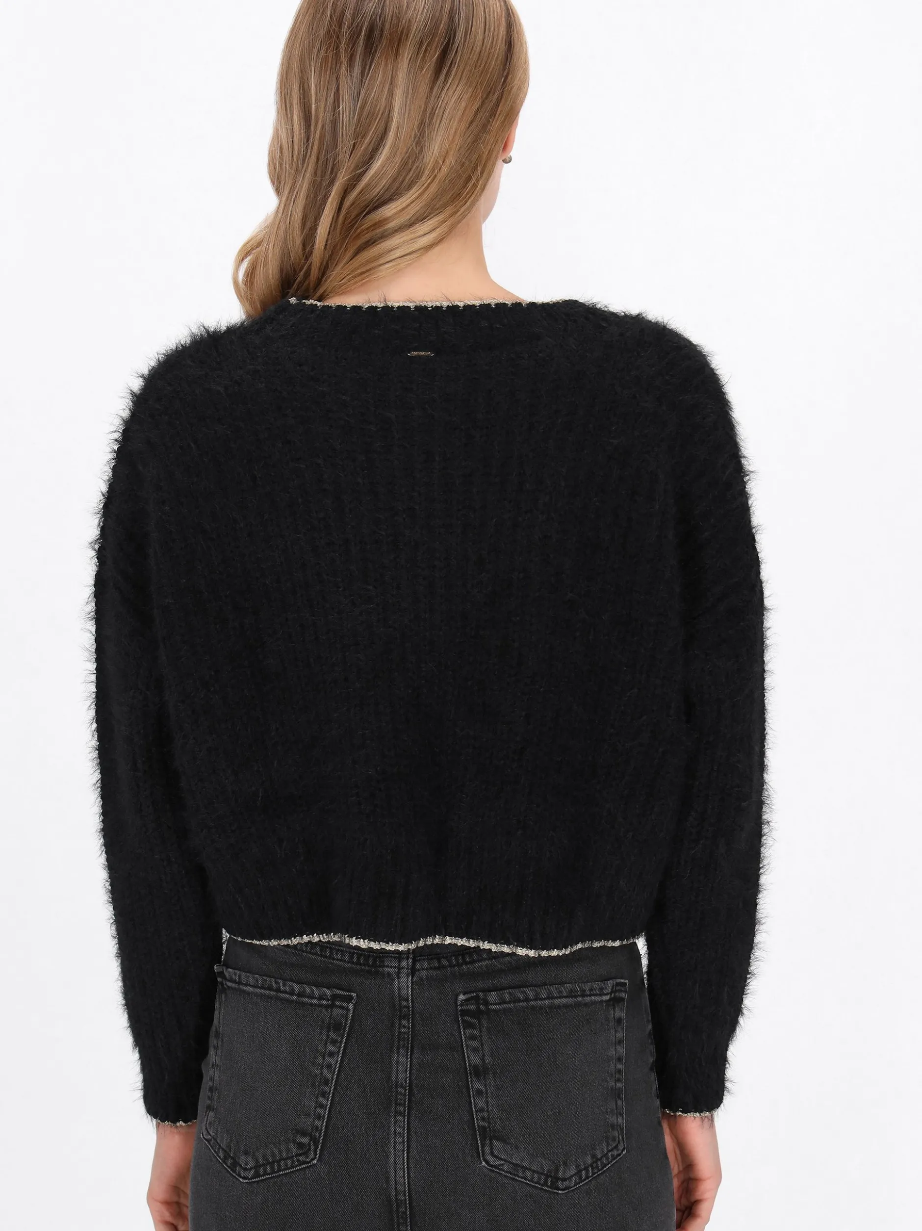 Dreimaster Damen Pullover in schwarz