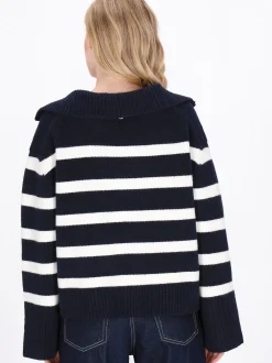 Dreimaster Damen Pullover in blau