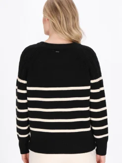 Dreimaster Damen Pullover in schwarz