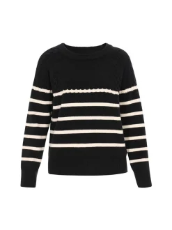 Dreimaster Damen Pullover in schwarz
