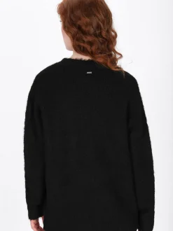 Dreimaster Damen Pullover in schwarz