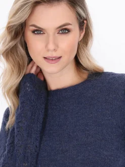 Dreimaster Damen Pullover in marine