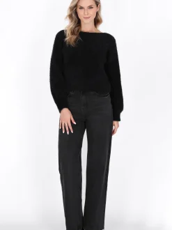 Dreimaster Damen Pullover in schwarz