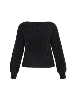 Dreimaster Damen Pullover in schwarz