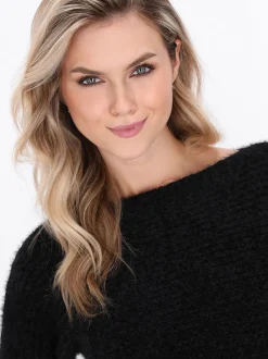 Dreimaster Damen Pullover in schwarz