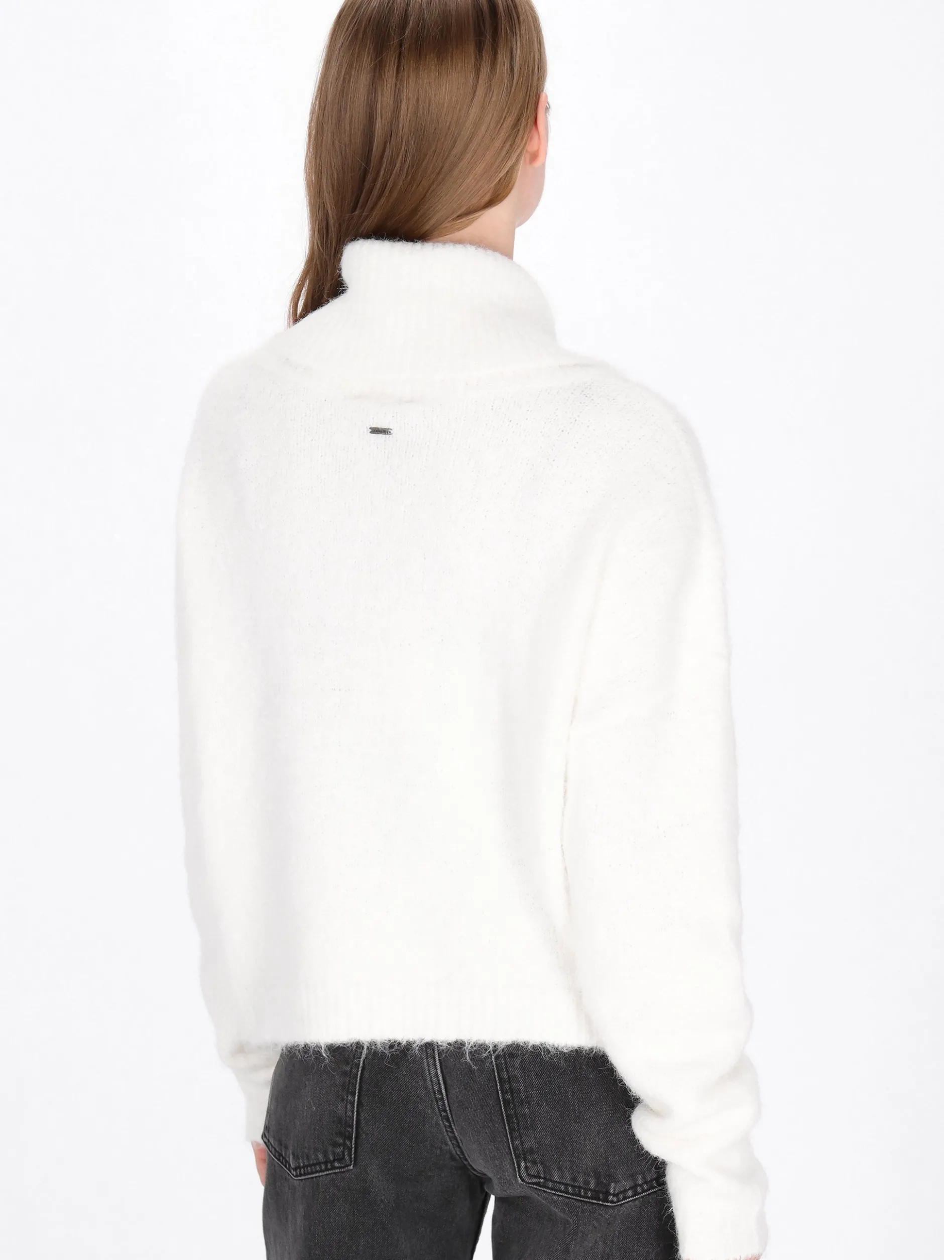 Dreimaster Damen Pullover in weiß