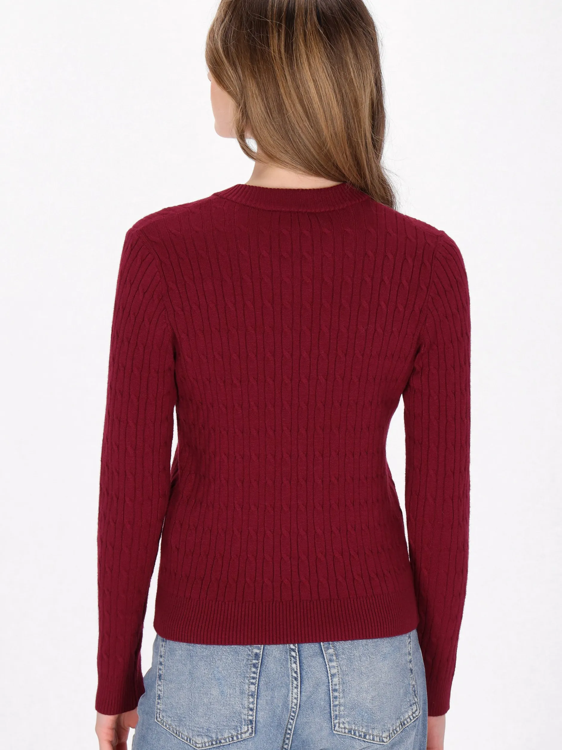 Dreimaster Damen Pullover in rot
