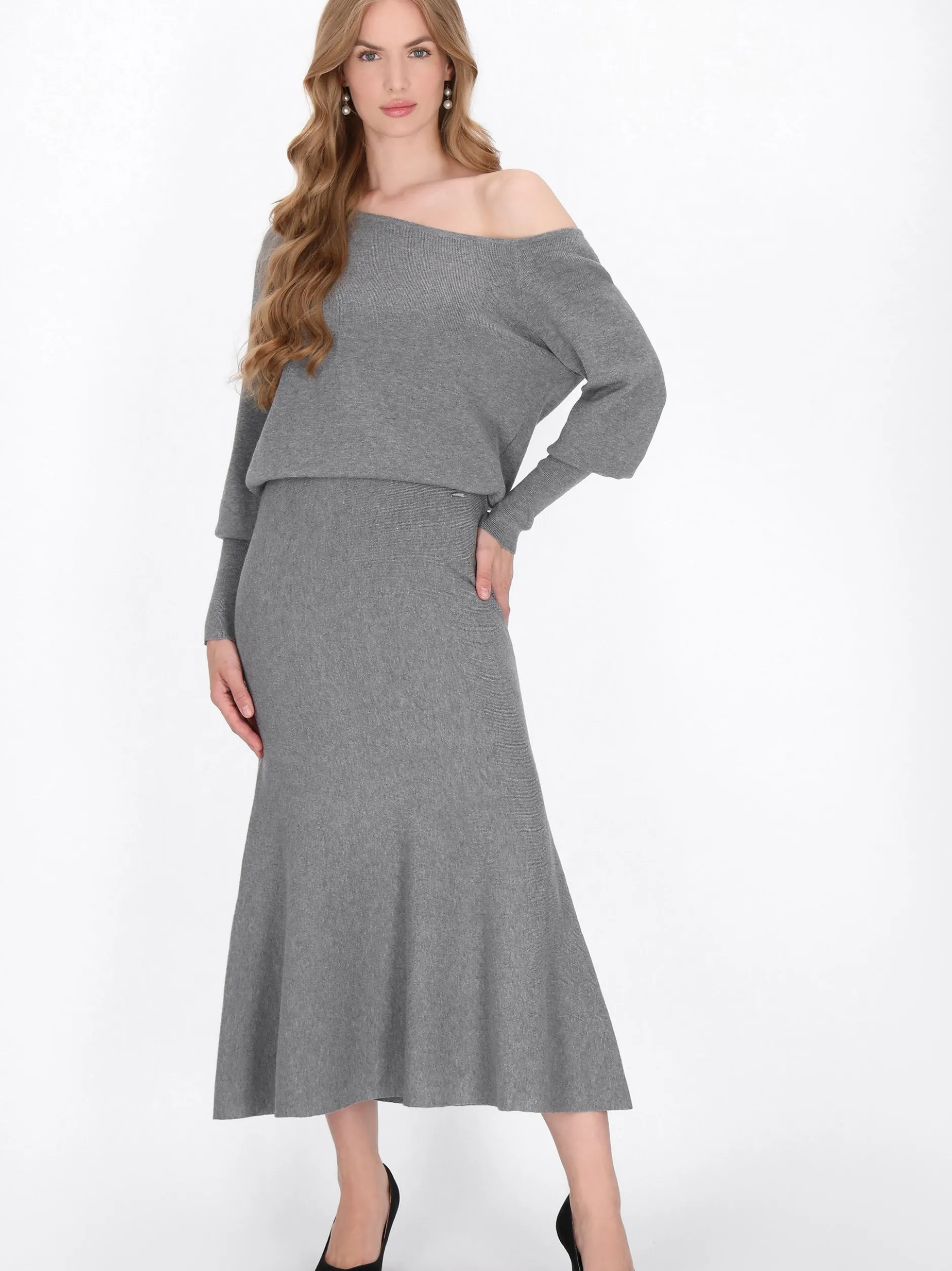 Dreimaster Damen Pullover in grau