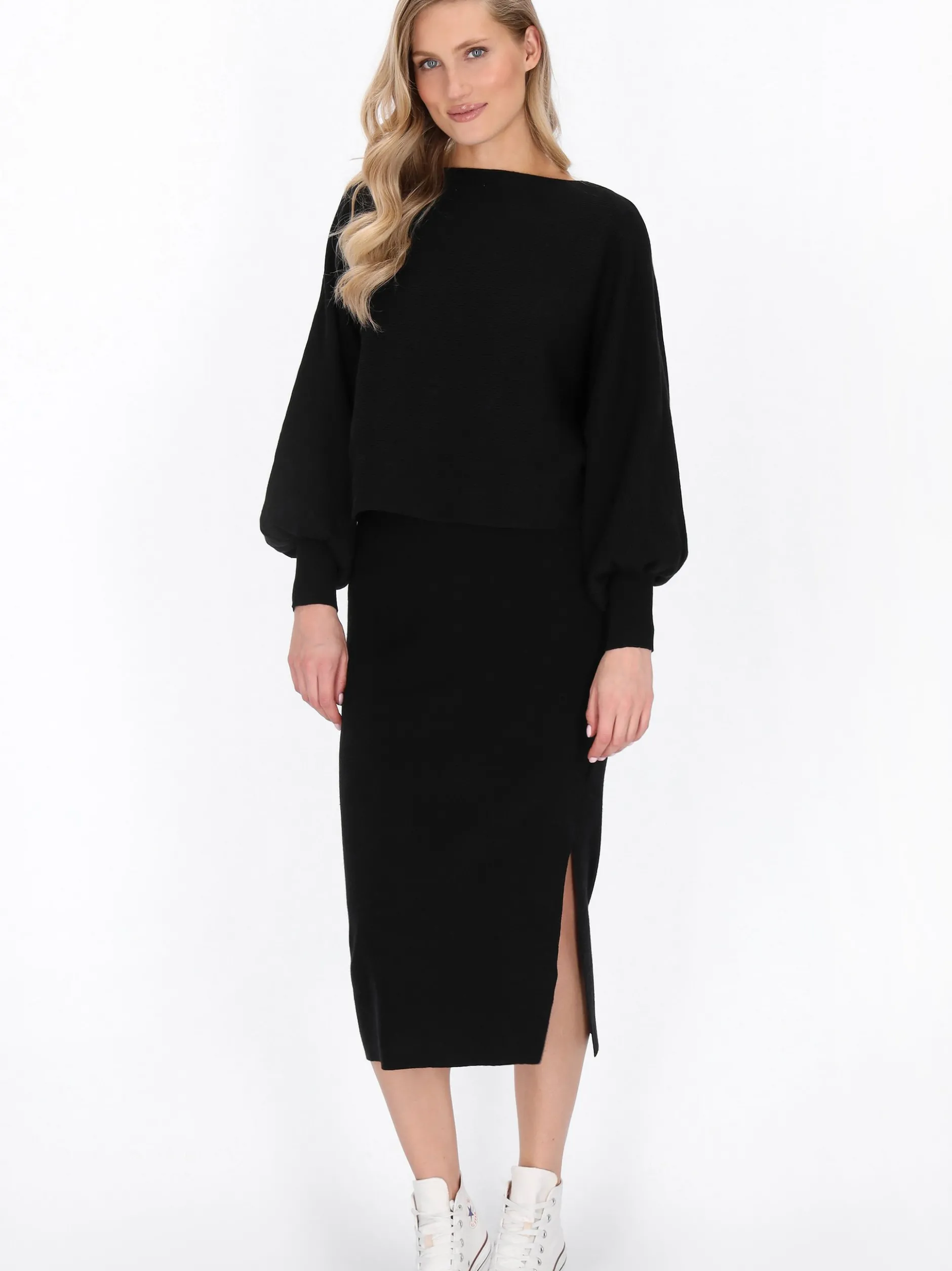Dreimaster Damen Pullover in schwarz