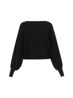 Dreimaster Damen Pullover in schwarz