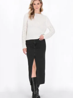 Dreimaster Damen Pullover in weiß