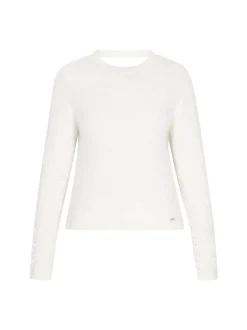 Dreimaster Damen Pullover in weiß