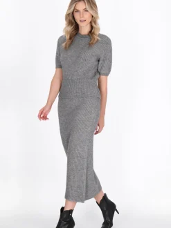 Dreimaster Damen Rock in grau