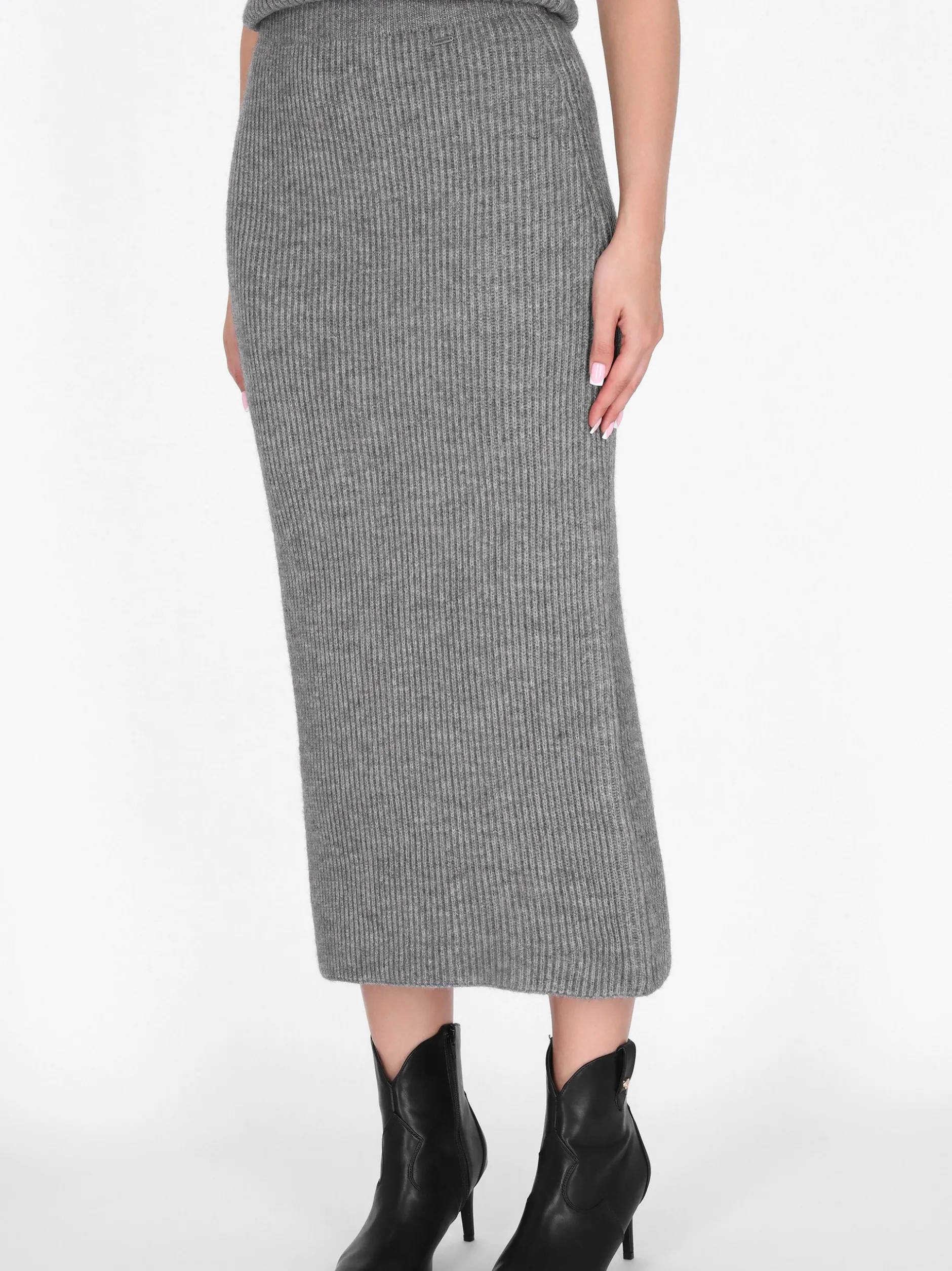Dreimaster Damen Rock in grau