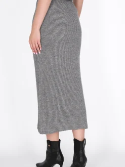 Dreimaster Damen Rock in grau
